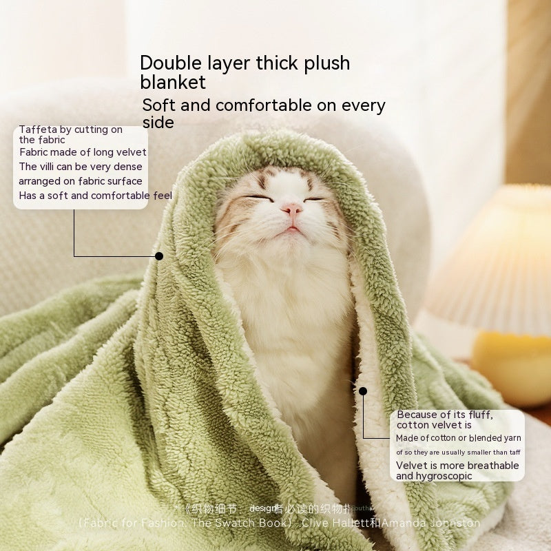 Soft, stylish, and cosy pet blanket—perfect for your furry friend