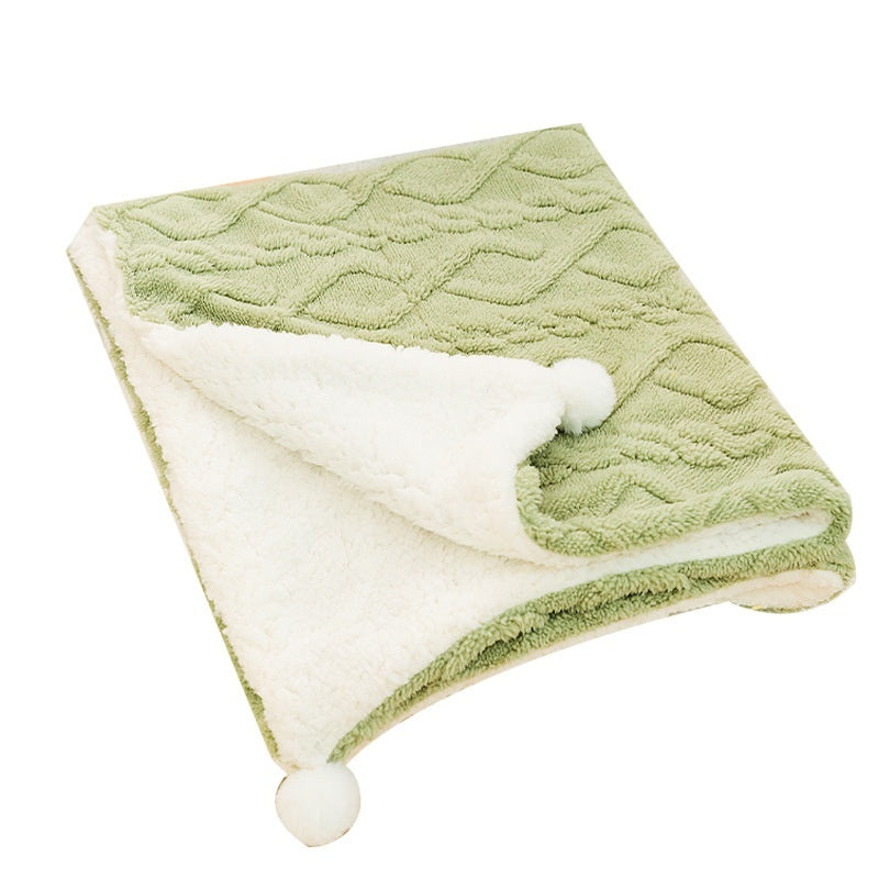 Pet Blanket Ins Style Solid Color Cat Supplies Pet Products