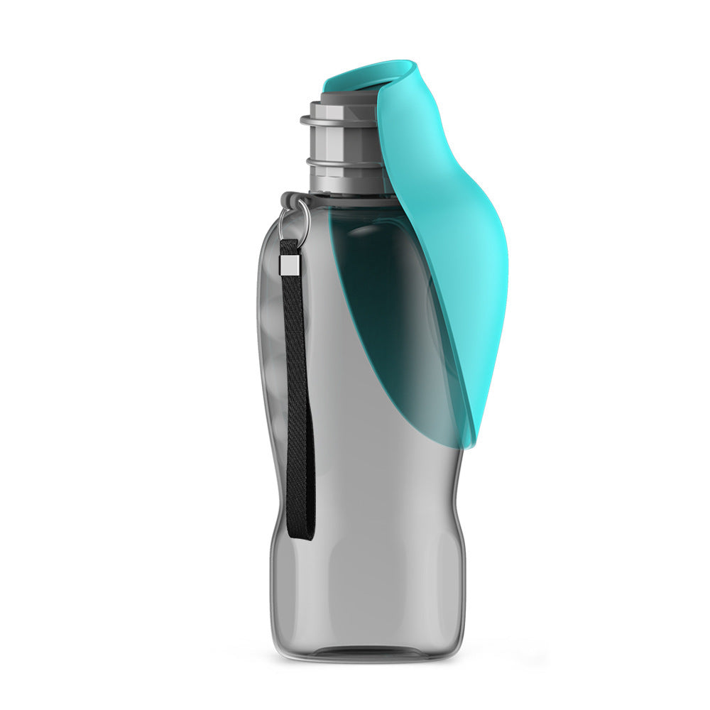 Fantastic 800ml Leakproof Dog Water Bottle with Foldable Bowl – Perfect for Outdoor Adventures