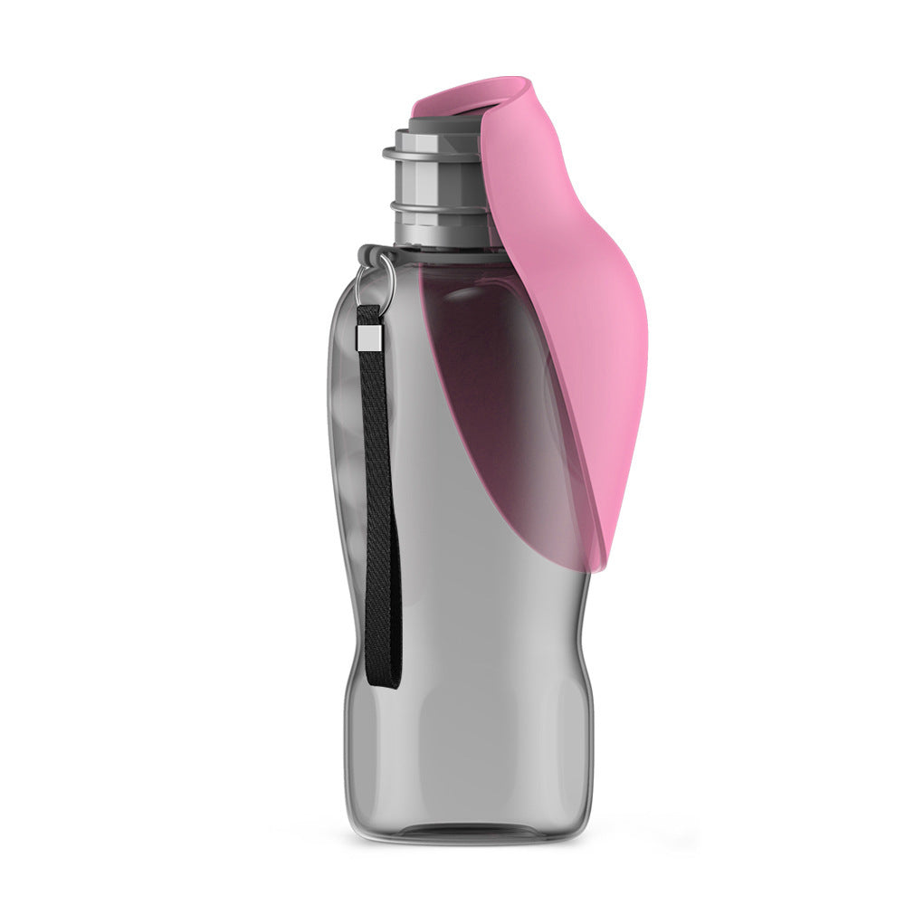 Fantastic 800ml Leakproof Dog Water Bottle with Foldable Bowl – Perfect for Outdoor Adventures